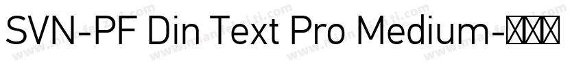 SVN-PF Din Text Pro Medium字体转换
